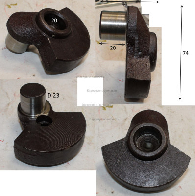 Кривошип (посадка 9-20х12-23х20-шейка Н.45х73 мм, без шпонки)