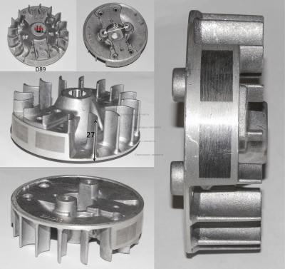 Маховик, D89, H27. TBC260D.01.10.00-00. Т 12РК2.В2.ВН2