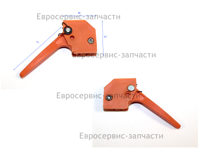 Рычаг газа в сборе  БТ 52 (E1602.011.00)