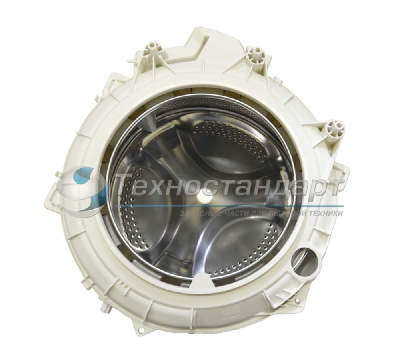 Бак стиральной машины Indesit, Ariston в комплекте со шкивом, без тэна, код 282747, 291058, возможная замена 145034, 282801