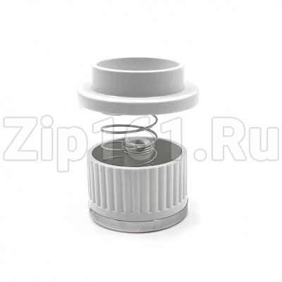 Ручки плиты с пружинкой БЕЛЫЕ с хром.накладкой универсальные